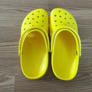 Women’s size 9 yellow Crocs